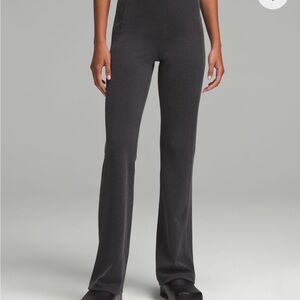 Lululemon Ribbed Flare Pants in Charcoal Gray